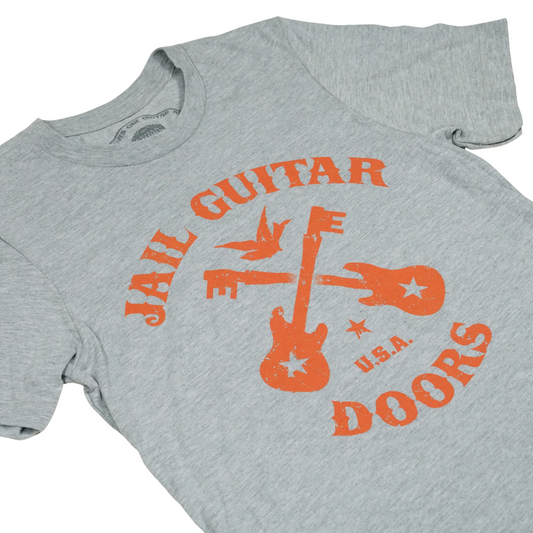 T-Shirt: Orange & Grey JGD Logo