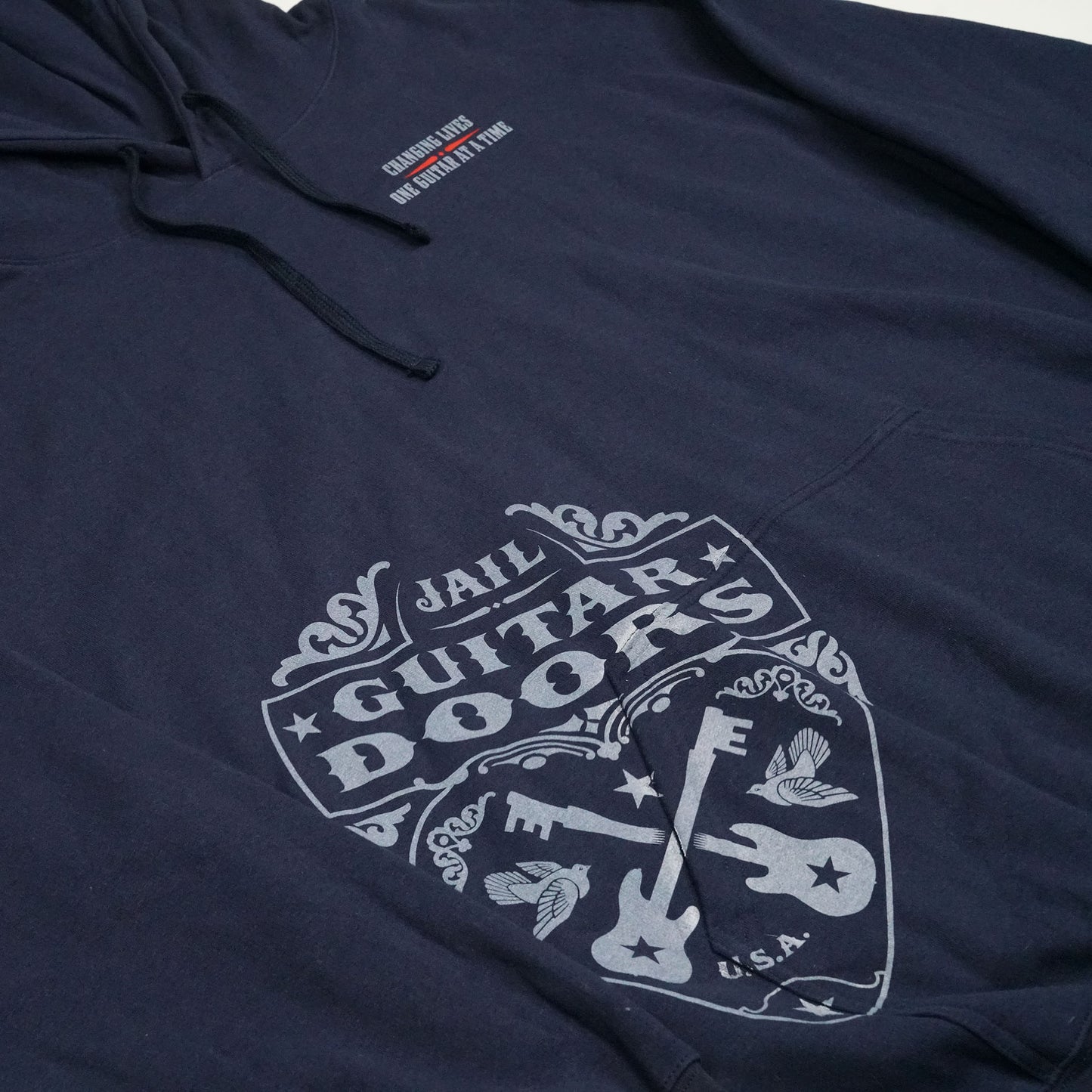 Hoodie: JGD Navy Blue Holiday Sweatshirt LIMITED SIZES