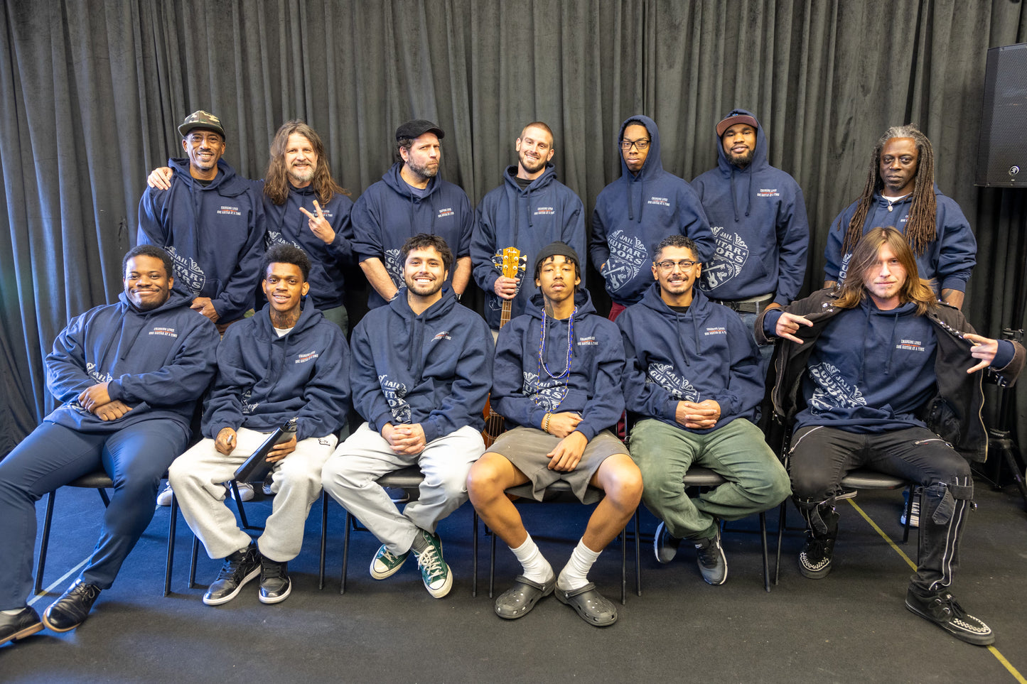 Hoodie: JGD Navy Blue Holiday Sweatshirt LIMITED SIZES